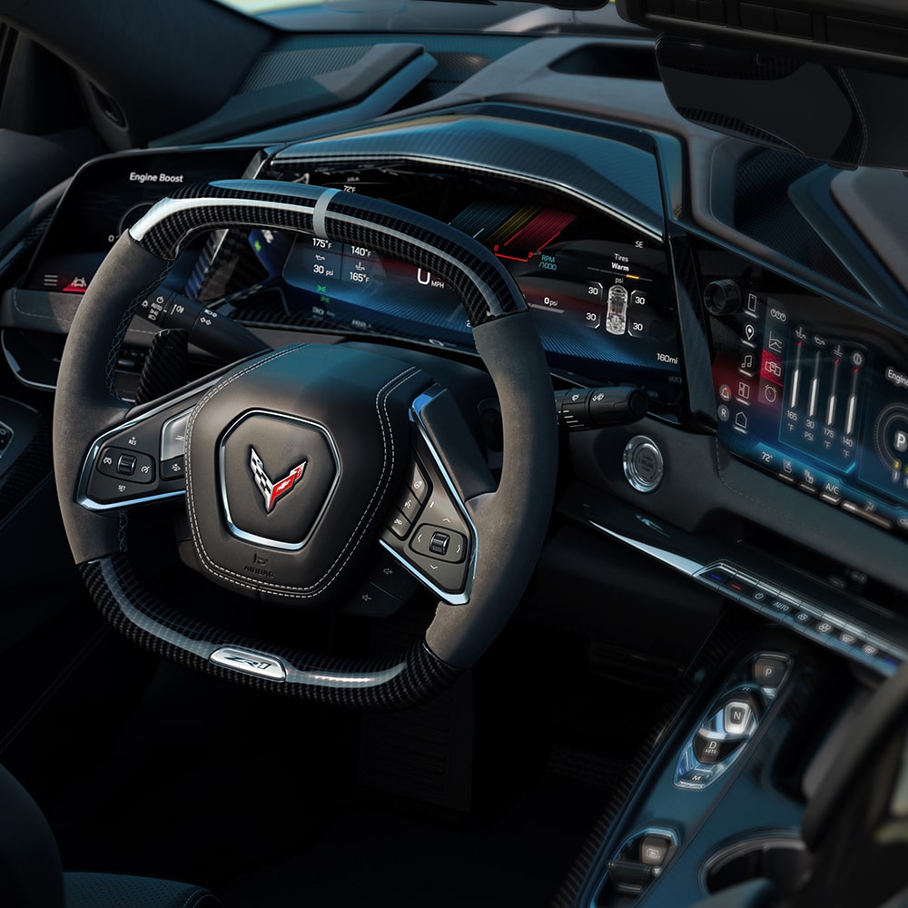 Overhead View of Driver's Side Interior Inside the 2026 Corvette