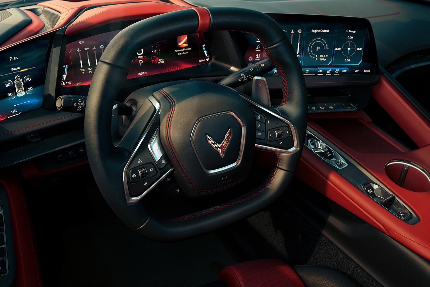 Steering Wheel Inside the 2026 Corvette