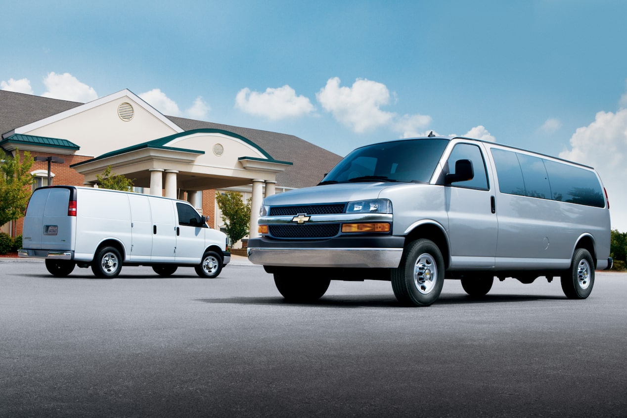 Opciones de la van Chevrolet Express 2024