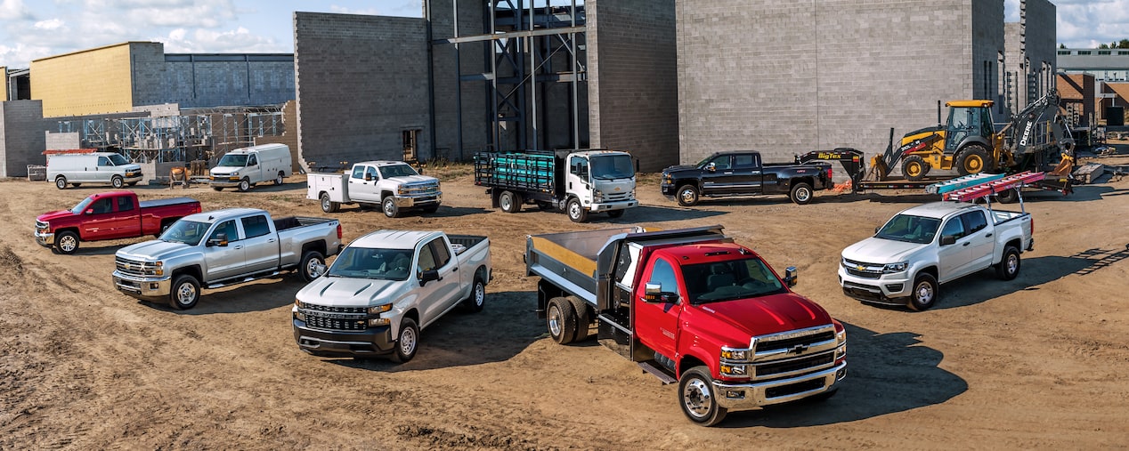 Gama de vehículos comerciales Chevrolet