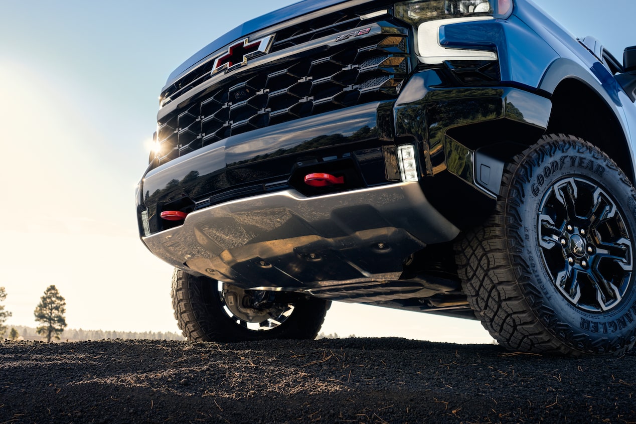 Close-Up Shot of Silverado ZR2 Bumper