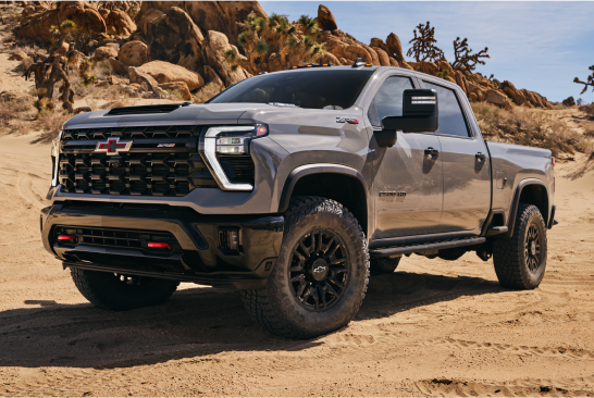 Silverado HD ZR2 Bison Parked in Desert