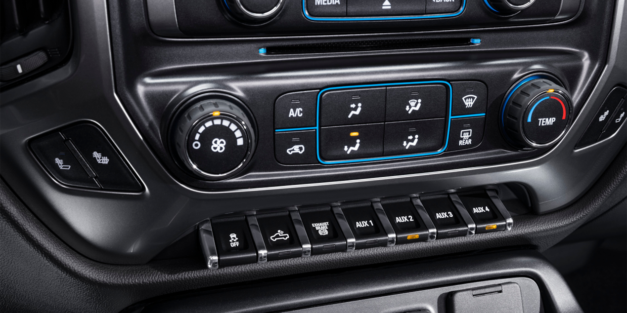 Silverado Chassis Cab Technology: Auxiliary switches