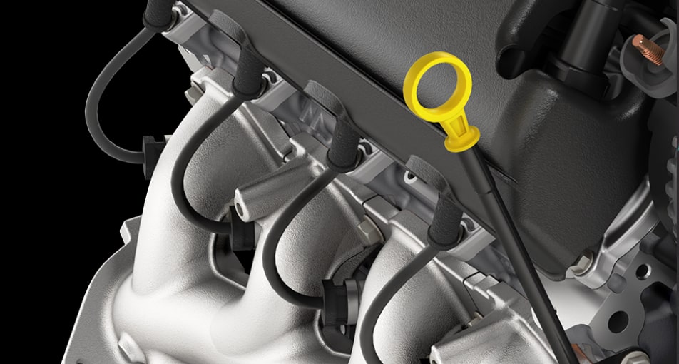 Close-up of the Engine of Chevy Silverado