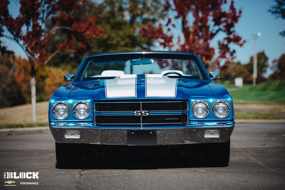 El Chevelle SS 1970 construido por Hendrick Performance en el campus del Hendrick Motorsports en Carolina del Norte.