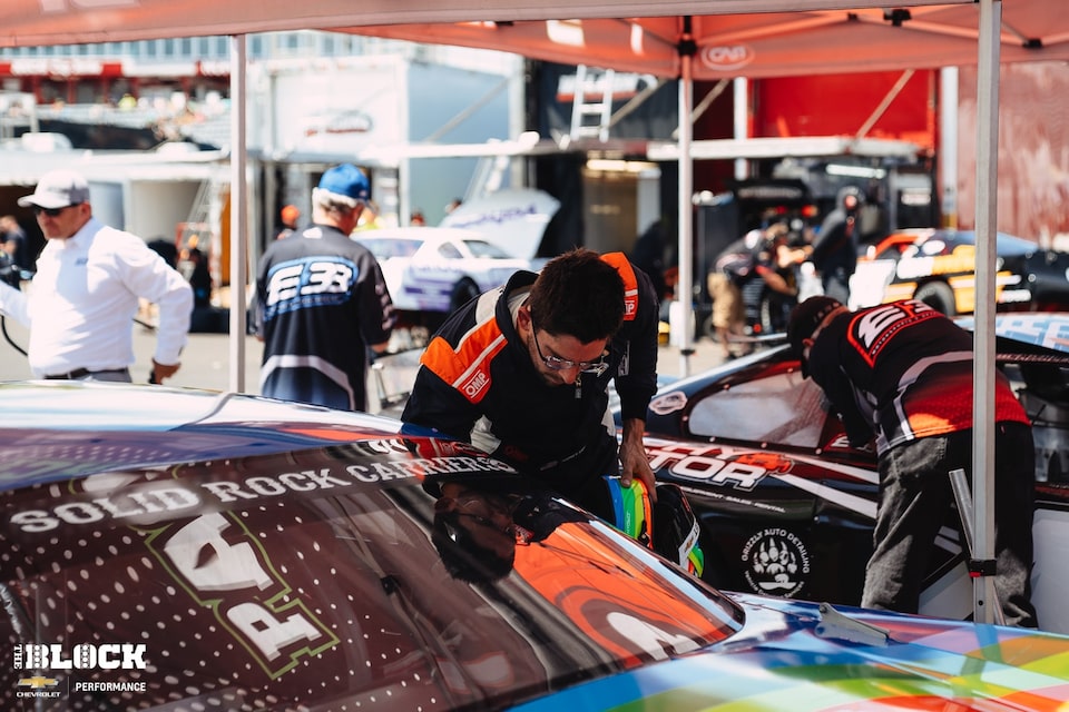 Jordan Taylor got behind the wheel of a Pro Late Model for the first time at North Wilkesboro Speedway.